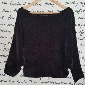 ZARA Black Crop Sweater